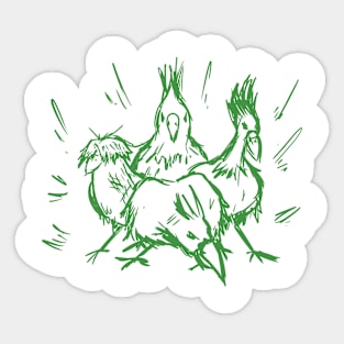 The Bad Birds (Green) Sticker